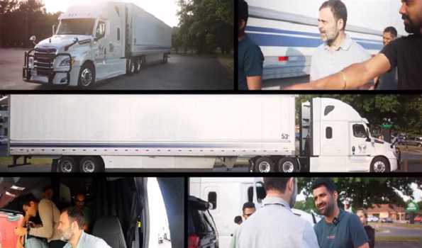 Rahul takes a truck ride in US