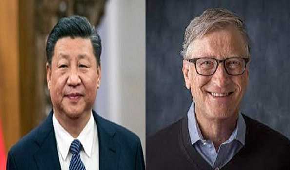 Chinese Prez thanks Bill Gates for helping fight global poverty