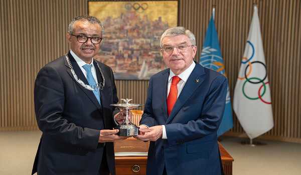 WHO Director-General Ghebreyesus awarded Olympic Order