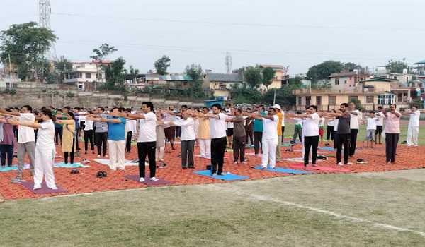 Union min Anurag Thakur asks people to make Yoga part of their daily routine