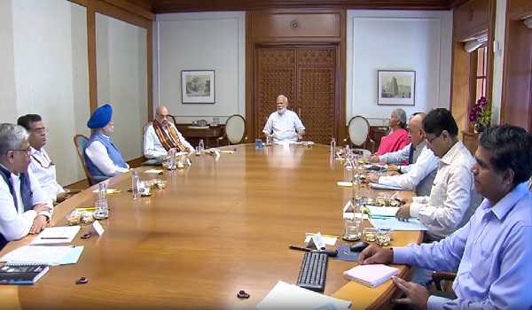 PM Modi holds high level meeting with Cabinet ministers