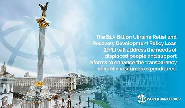 World Bank approved $1.5bln loan, guaranteed by Japan, to address Ukraine’s needs