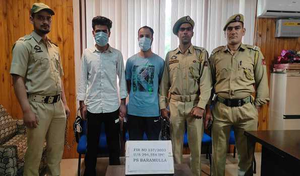Police arrests two Eve teasers in Baramulla