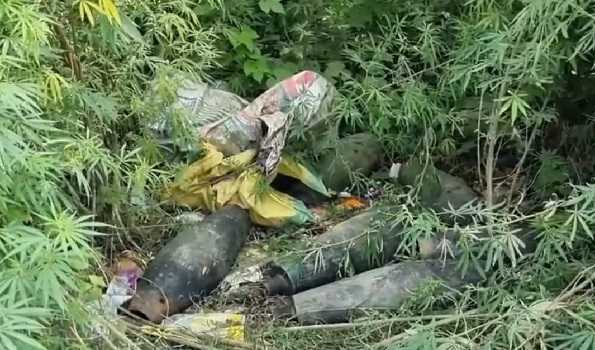 Rusted mortar shells found along roadside in J&K’s Samba