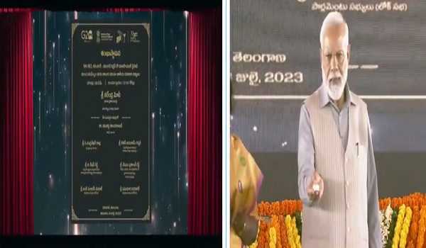 PM Modi lays foundation stone for several Infra projects worth Rs 6,100 cr in Telangana