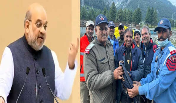 Amit Shah hails J&K cops for showing integrity by returning belonging to Amarnath Yatri