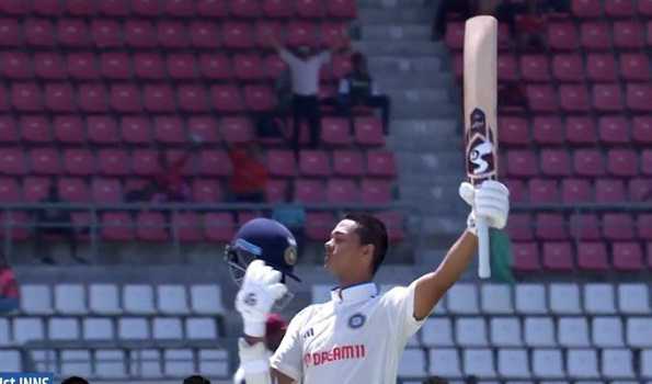 Jaiswal slams Test hundred on debut, becomes 17th Indian to do so
