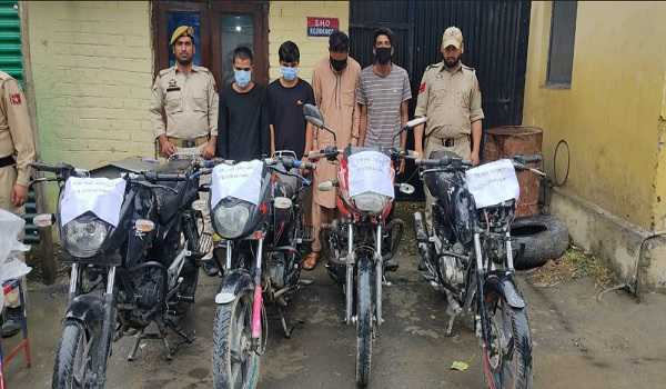 Police busted gang of motor lifters in Baramulla