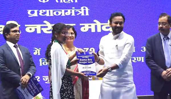 “Kishan Reddy encourages new job holders to work for country’s pride”