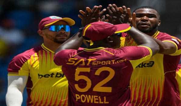 West Indies cling to victory over India to take T20I series lead