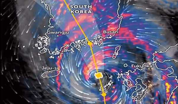 China renews blue alert for Typhoon Khanun