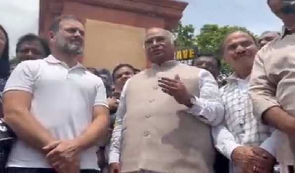 Suspension of Adhir Ranjan from LS is illegal and undemocratic: Mallikarjun Kharge