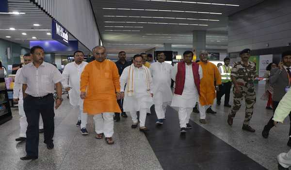 J P Nadda arrives Bengal to review BJP’s organisational preparation for 2024 LS poll