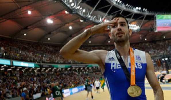 Olympic champion Tentoglou clinches world title with last jump