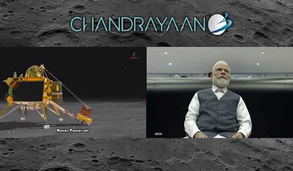 Emotional Modi addresses ISRO scientists, names Chandrayaan-3 landing site as Shivshakti