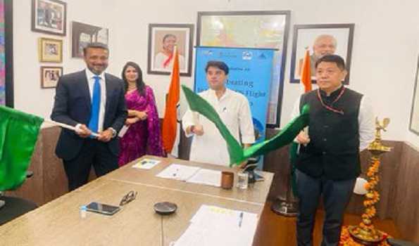 Scindia inaugurates Utkela airport, Naveen flags off first scheduled flight