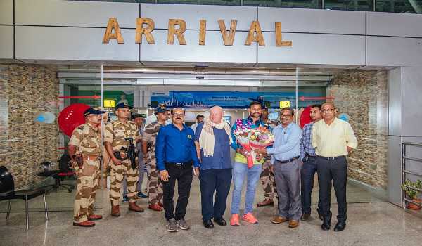 Happy homecoming for Javelin Star of Odisha, Kishore Jena
