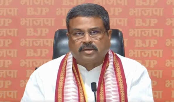 Congress’ policy is to defame Hinduism, alleges Pradhan over Sanatan Dharma row