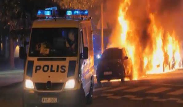 Violent riots erupt in Sweden overnight after Quran-burning action