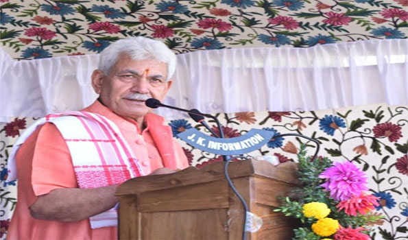 Fast paced development in the last 4 years shapes economic growth of J&K: LG Sinha