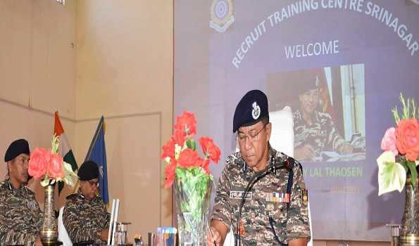 DG CRPF undertakes “operational” visit to Kashmir