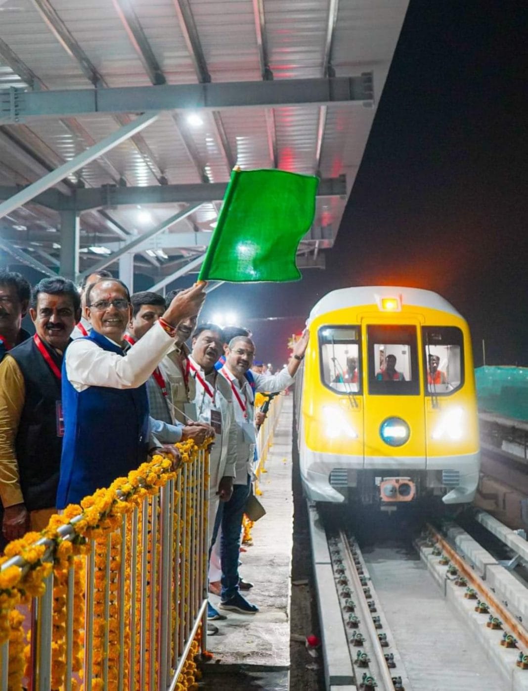 Indore metro trial run flagged-off by MP CM Shivraj Chouhan