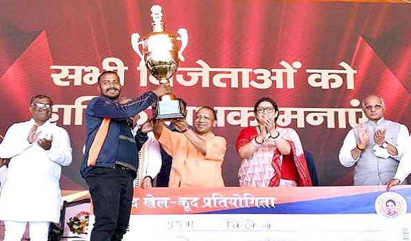 Athletes winning medals with the encouragement of PM: CM Yogi