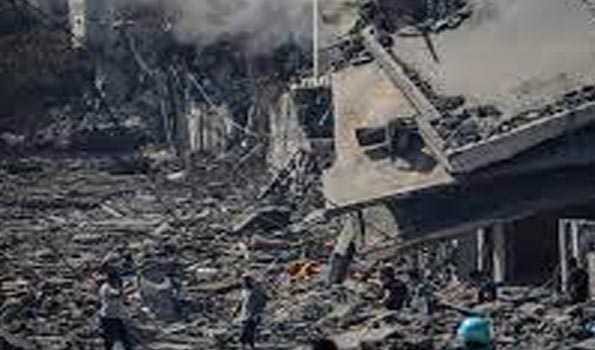 Death toll in Gaza Strip from Israeli strikes exceeds 2,200