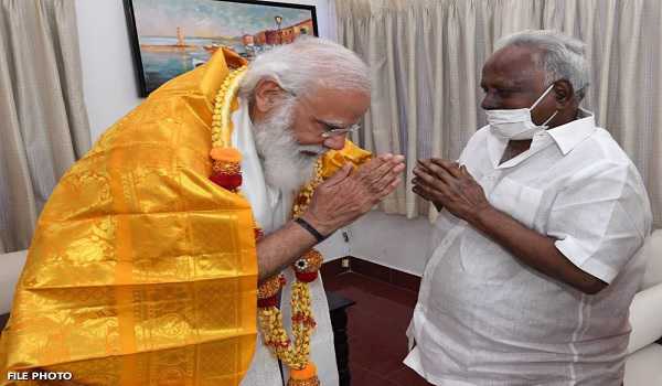 PM, Amit Shah, Annamalai condole death of spiritual leader Bangaru Adigalar, TN BJP cancels all events for 2 days