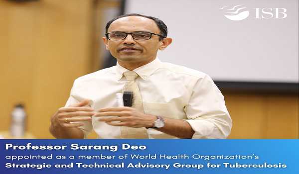 ISB faculty member appointed to WHO’s TB advisory group