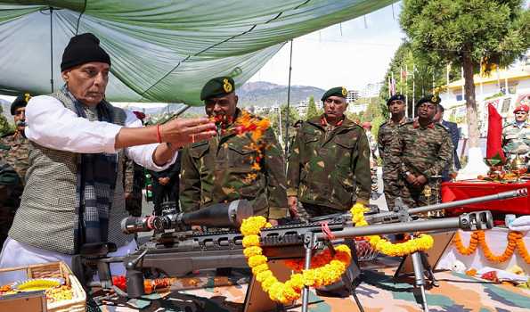 Rajnath Singh visits forward posts in Arunachal, reviews operational preparedness