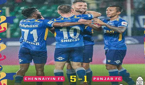 Chennaiyin FC beat Punjab FC 5-1 in ISL