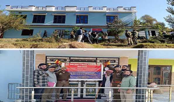 Police attaches property of drug peddlers in J&K’s Poonch