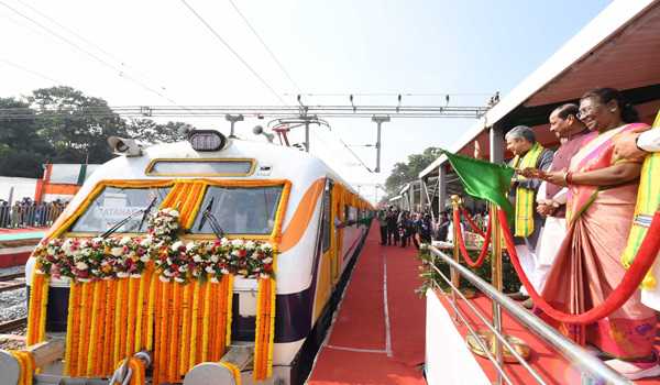 President flags off three new trains