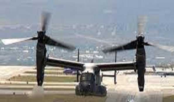 US military aircraft with 8 aboard crashes off SW Japanese Island