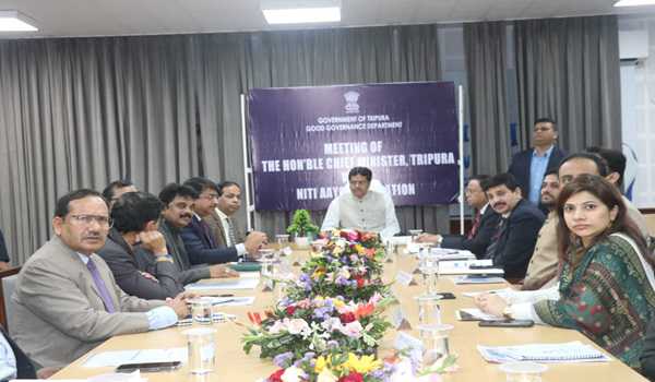Tripura seeks support for lifting export barrier & infrastructure from NITI Aayog