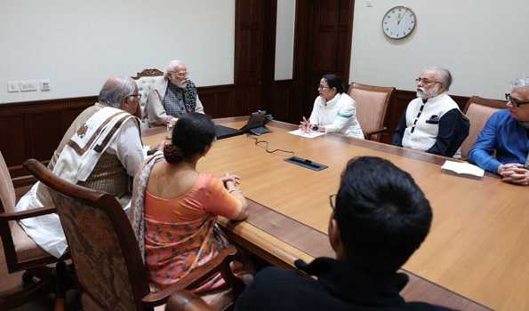 Mamata Banerjee meets PM Modi, demands pending central funds