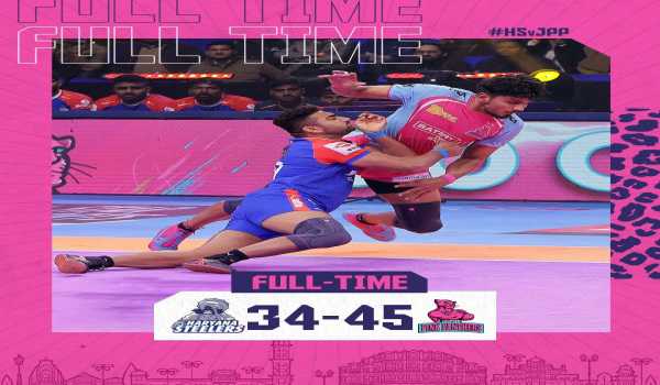 Jaipur Pink Panthers ease past Haryana Steelers 45-34 in Pro Kabaddi League