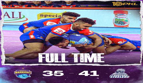 Haryana Steelers beat Bengal Warriors in Pro Kabaddi League