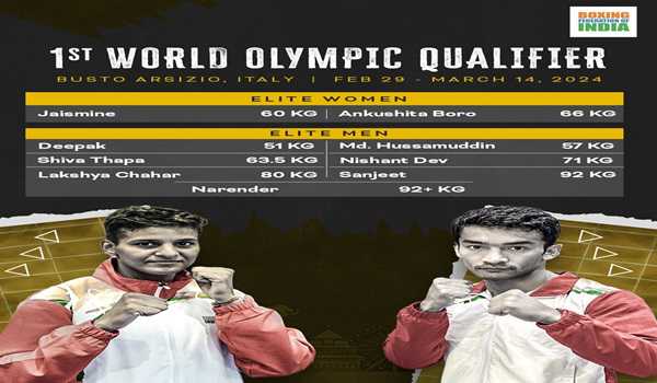 Paris 2024: BFI announces Indian squad for first World Qualification Tournament