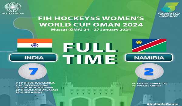 Indian beat Namibia in FIH Hockey5s Women’s WC