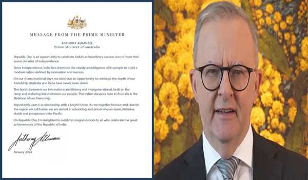 Republic Day an opportunity to celebrate India’s extraordinary success: Australian PM