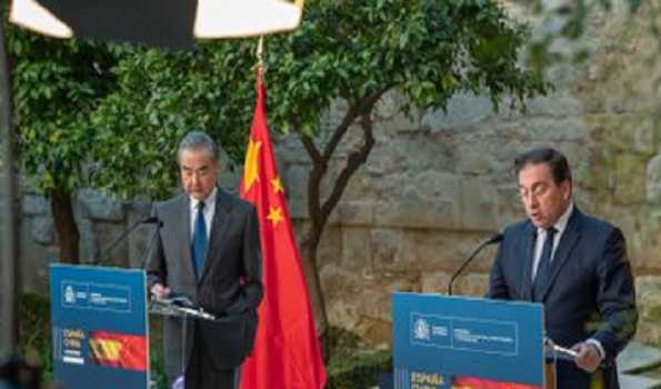 Chinese FM calls for deepening China-Spain cooperation