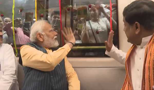 PM Modi unveils India’s first under water Metro Rly project
