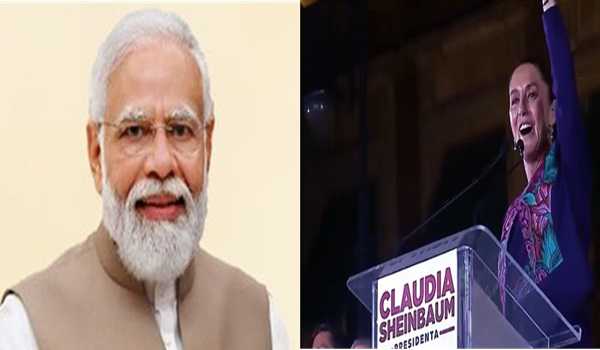 PM Modi congratulates Mexico’s first woman president-elect Claudia Sheinbaum