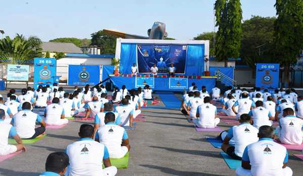 International yoga day celebrated at IAF’s equipment depot