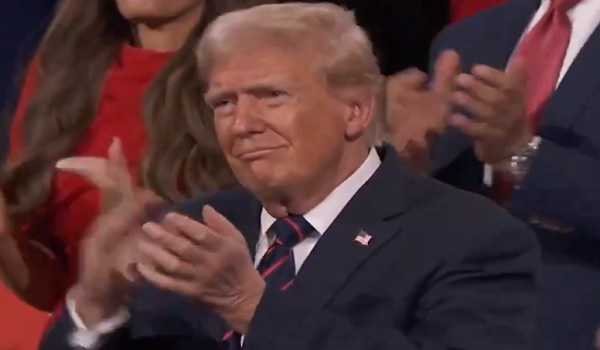 Trump attends third day of Republican event in Wisconsin to listen to his running mate