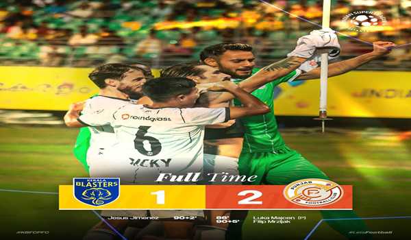 Punjab FC beat Kerala Blasters FC 2-1 in ISL