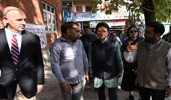 Diplomats interact with voters, see polling in Kashmir’s Badgam