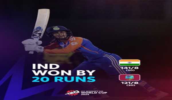 India-W beat WI-W in T20 WC warmup match